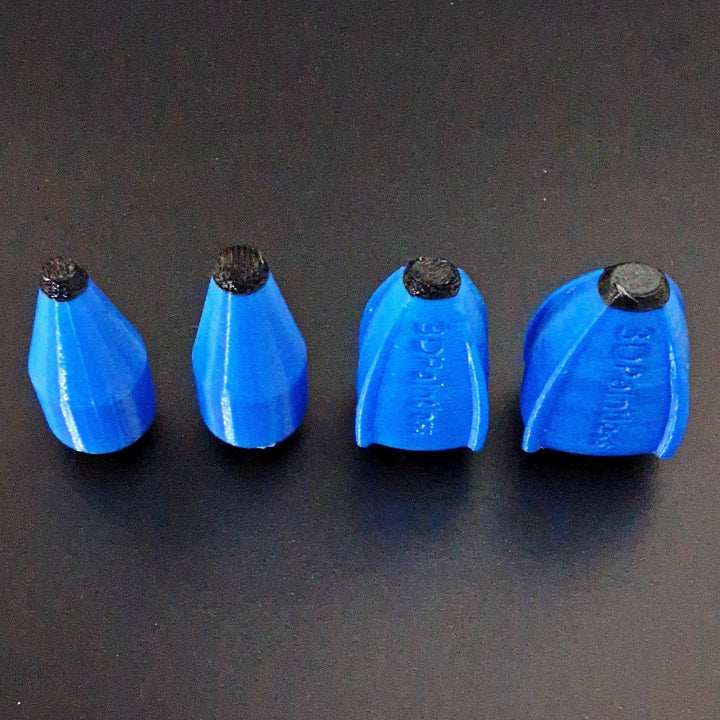 Set of 4 Paintless Dent Repair knockdown tips view from above