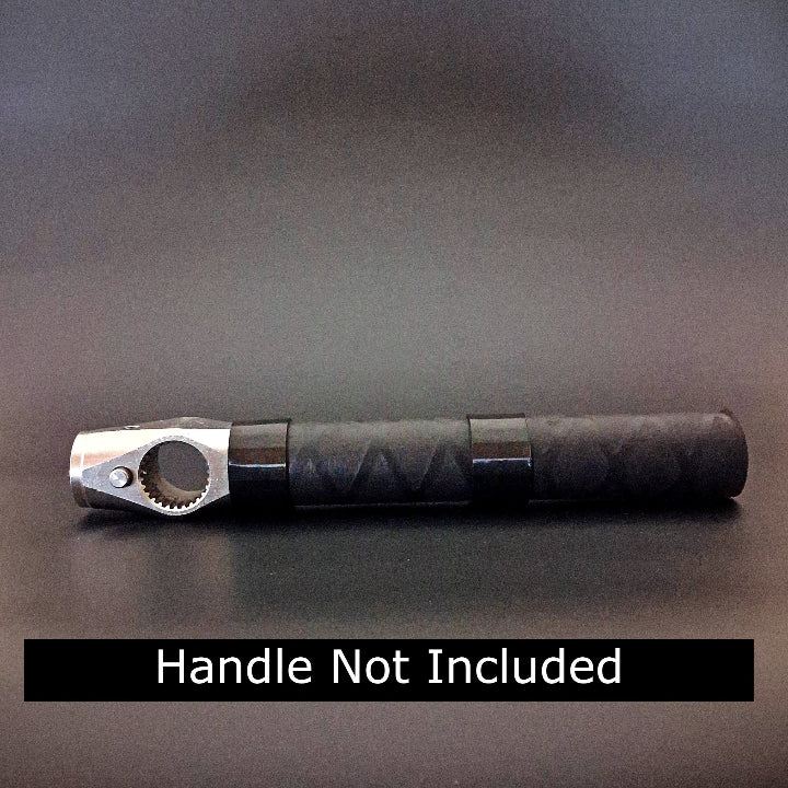 Guerilla Grip Tactical Handle with handle lock attached set up to work on a door panel with PDR